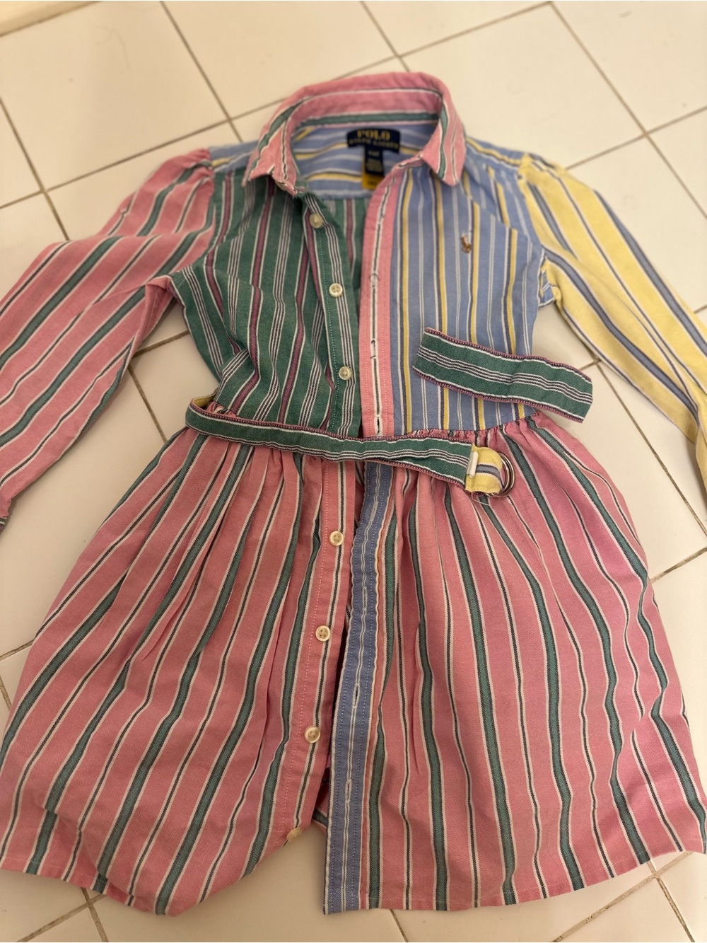 Polo by Ralph Lauren Pastel Multistripe Button-Up Shirt